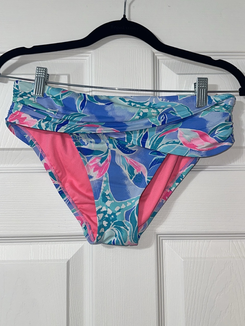 Lilly Pulitzer Blue, Pink & Teal Floral Swim Bottoms